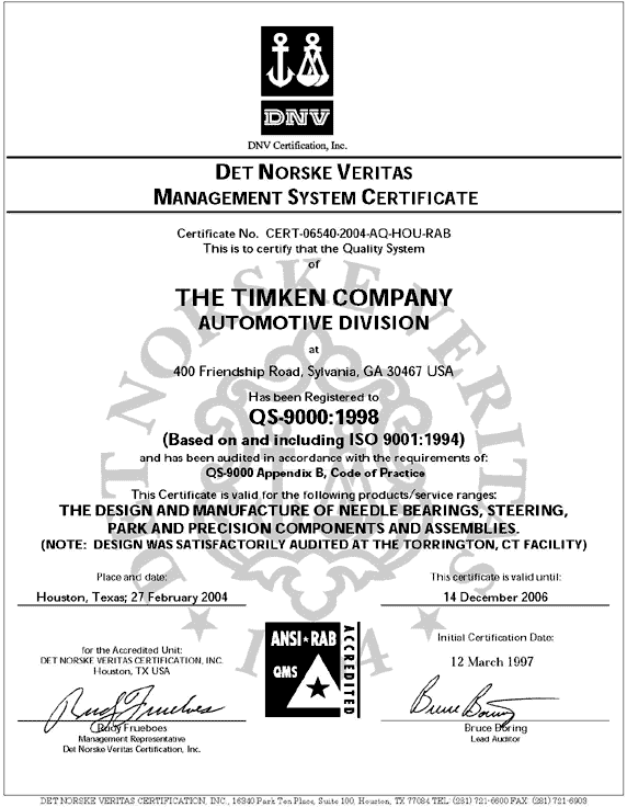 Certificate of Registration